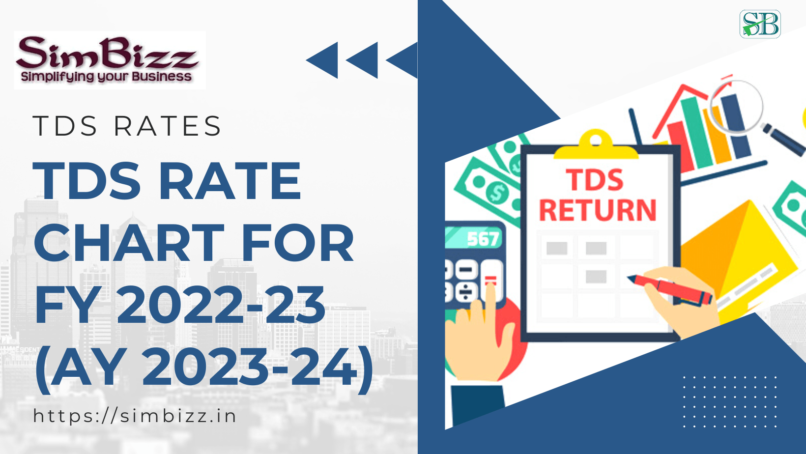 Tds Rate Chart For Fy 2022 23 Ay 2023 24 Simbizz 6458
